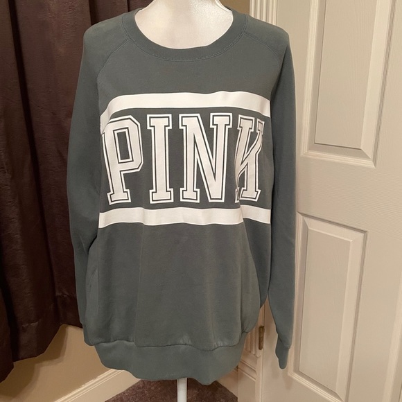 PINK Victoria's Secret Tops - LIKE NEW! Pink Victoria Secret Sweatshirt